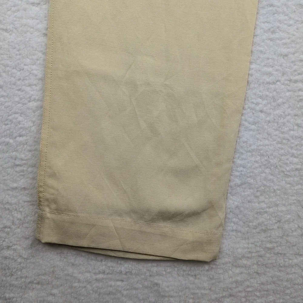 NWT Banana Republic Arcata Tencel Linen Easy Pants Yellow Women's Small